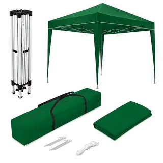 Tenda Pieghevole 3x3 M Classic Verde – Impermeabile, Tiranti E Picchetti Ripari Parasole