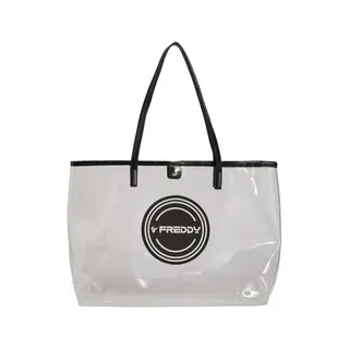 Borsa Shopper In Pvc Trasparente Con Logo Tondo Borse Sportive