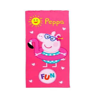 Telo Mare Bambini 70x140cm Microfibra Peppa Pig Asciugamani