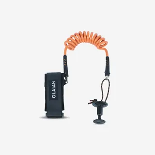 Leash Bodyboard 500 2 In 1 Polso Bicipite Arancioneplug Incluso Leash