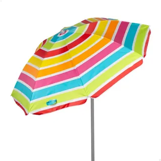 Aktive Ombrellone 8 Aste 160 Cm Colori A Righe Parasole