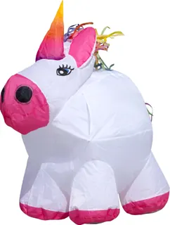 Gancio Gonfiabile Windsock Hq Unicorno Rimbalzante 126349 Bianco 100 X 57 Cm Aquiloni Acrobatici