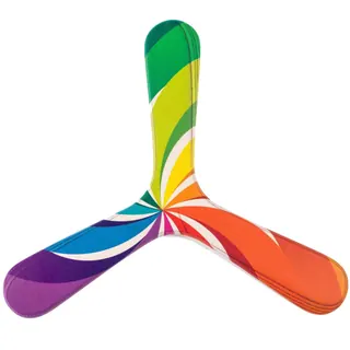 Boomerang Wallaby Boomerang Rainbow Wb003 Arcobaleno 24 Cm Flying Disc