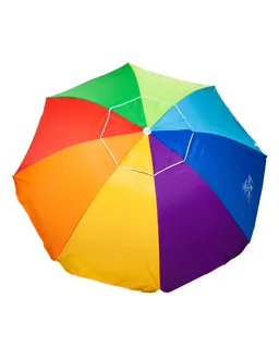 Ombrellone Da Spiaggia Premium Con Ventilazione E Protezione Solare Upf50+ 240cm Parasole