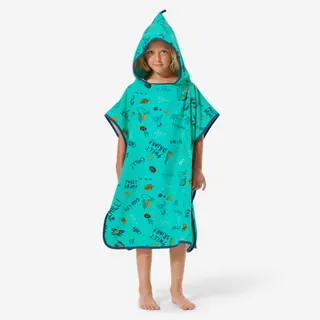 Poncho Surf Bambini Allov Verde 110-135 Cm Poncho