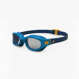 Occhialini Piscina Viso Piccolo Soft Lenti Chiare Blu-giallo Occhialini Nuoto