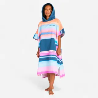 Poncho Surf Adulto 500 Sunset Rosa Poncho