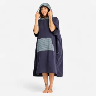 Poncho Surf Adulto 900 Fish Blu-grigio Poncho
