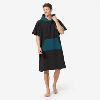 Poncho Surf Adulto 500 Nero Poncho