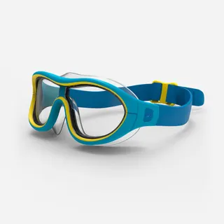Maschera Piscina Viso Piccolo Swimdow Lenti Chiare Blu-giallo Maschere Nuoto
