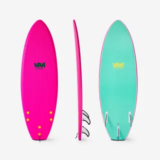 Tavola Surf Shortboard 500 Rad Vivi Rosa Tavole Surf